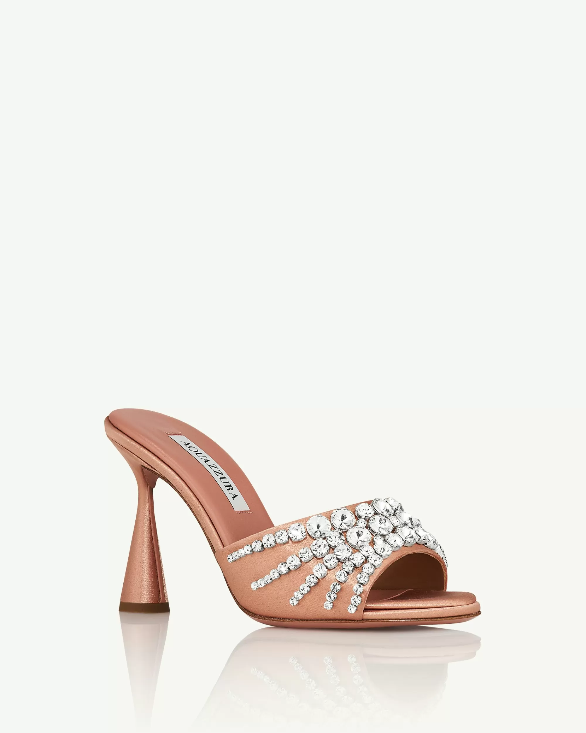 Aquazzura Max Crystal Mule 95 | Sandals | Slides & Mules
