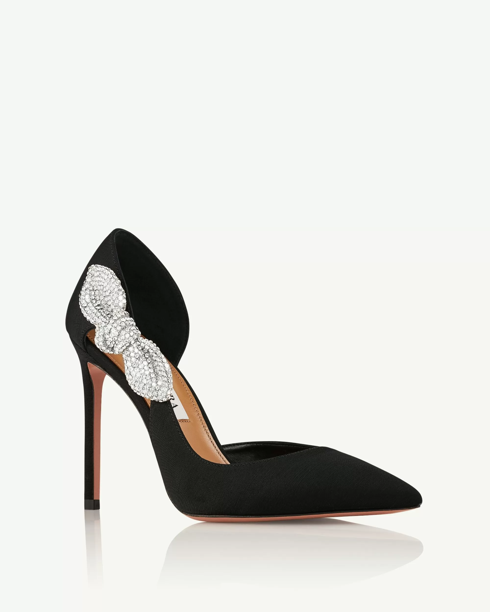 Aquazzura Very Bow Tie Crystal Pump 105 | Pumps