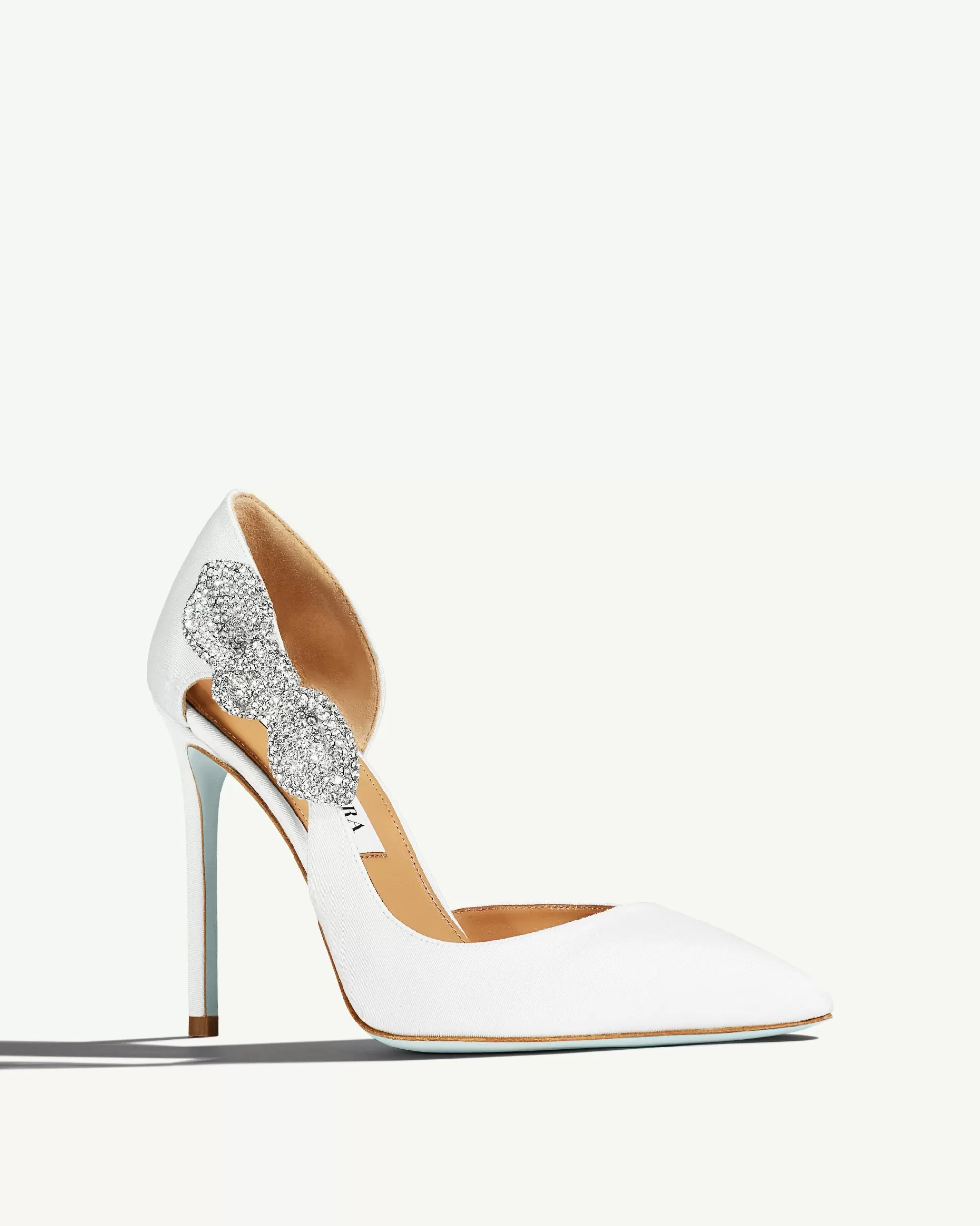 Aquazzura Very Bow Tie Crystal Pump 105 | Pumps | Bridal